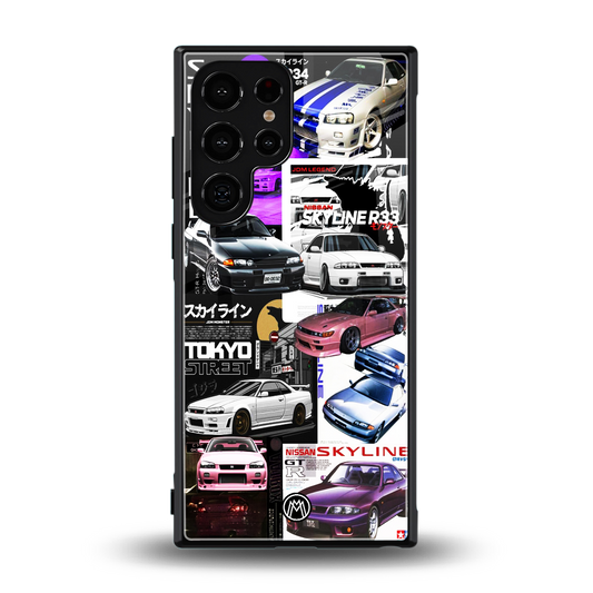 japan core back phone cover | glass case for samsung galaxy s23 ultra