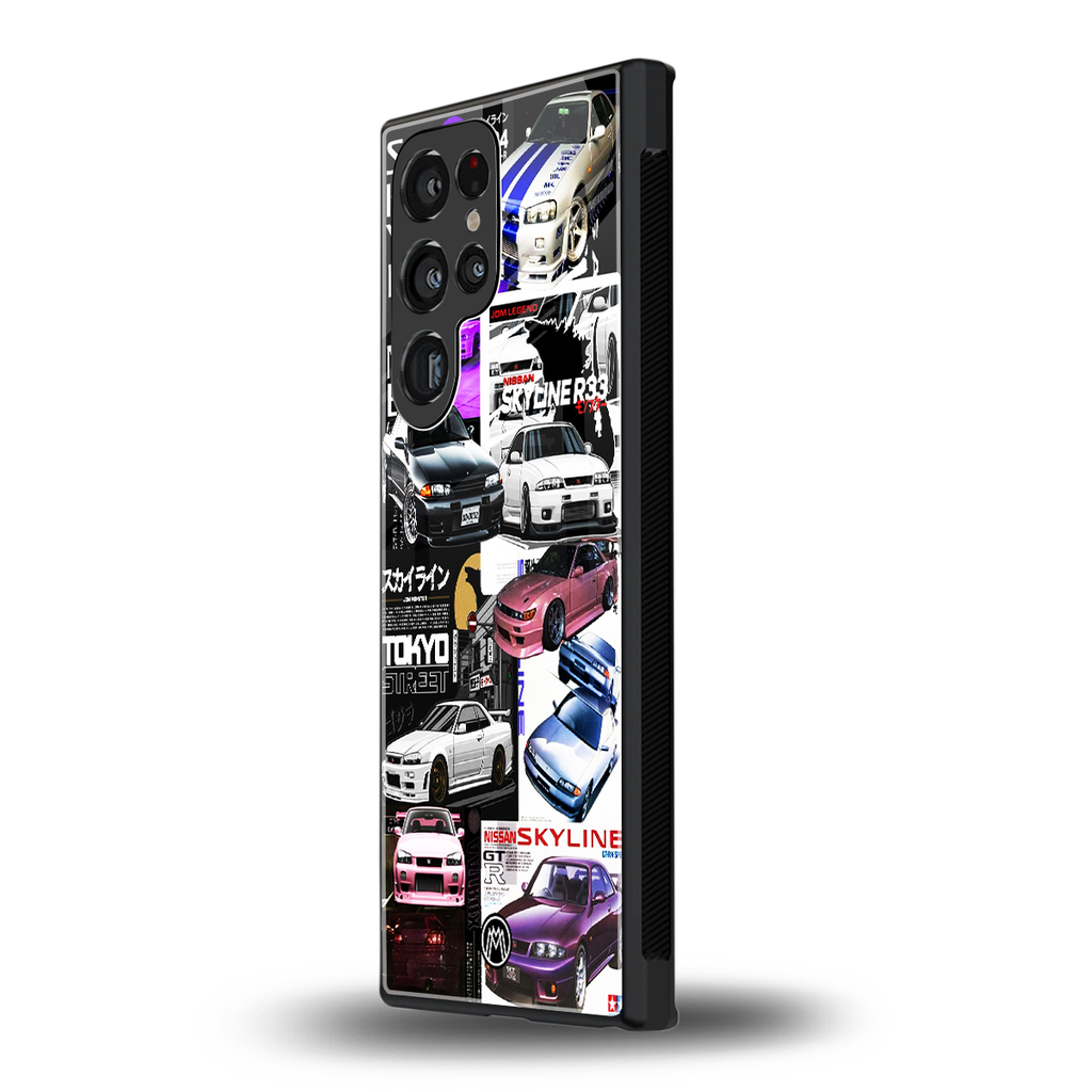 japan core back phone cover | glass case for samsung galaxy s23 ultra