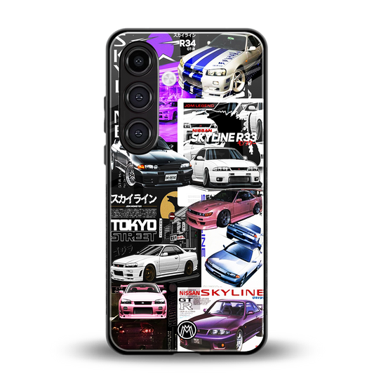 japan core back phone cover | glass case for samsung galaxy s24 plus