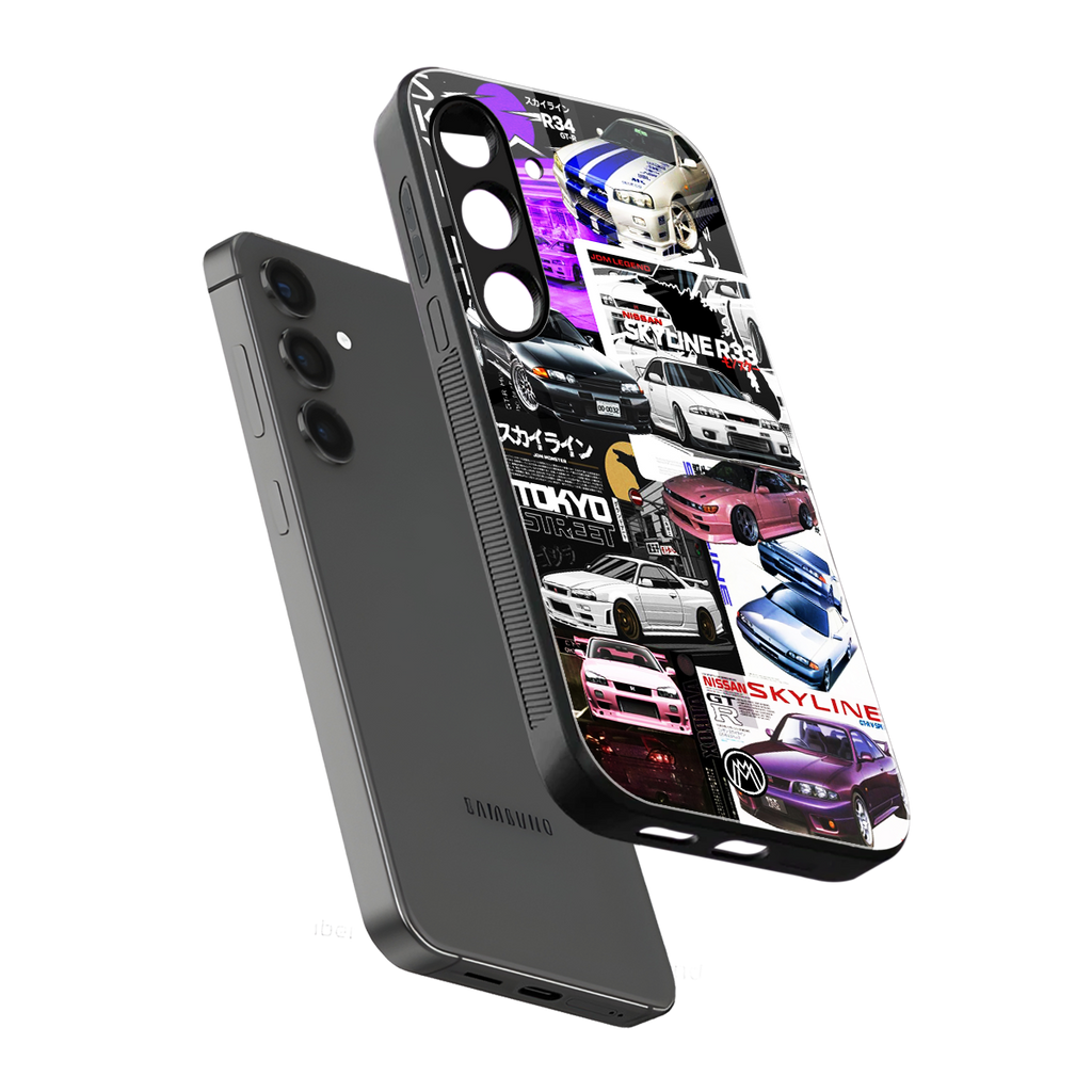 japan core back phone cover | glass case for samsung galaxy s25