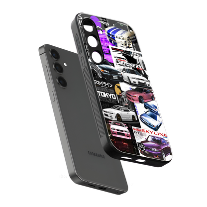 japan core back phone cover | glass case for samsung galaxy s24 fe