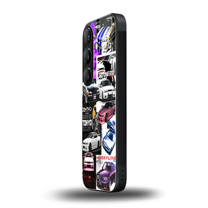 japan core back phone cover | glass case for samsung galaxy s24 plus