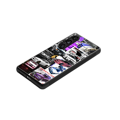 japan core back phone cover | glass case for samsung galaxy s24 plus