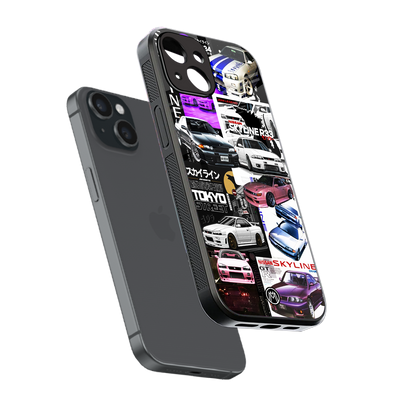 japan core back phone cover | glass case for iphone 15