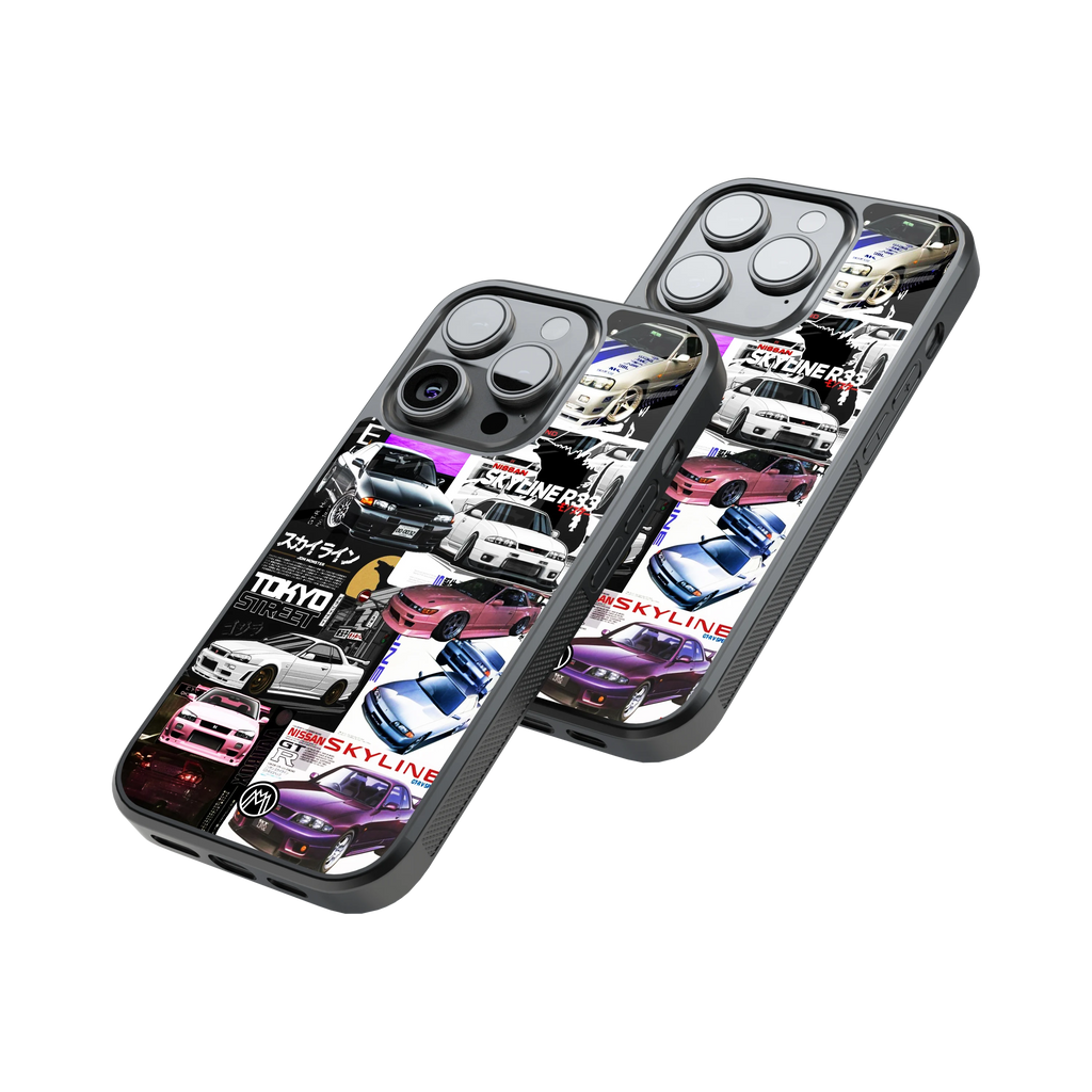 Protective Glass Back Phone Case Compatible with iPhone, Samsung, OnePlus, Pixel & More