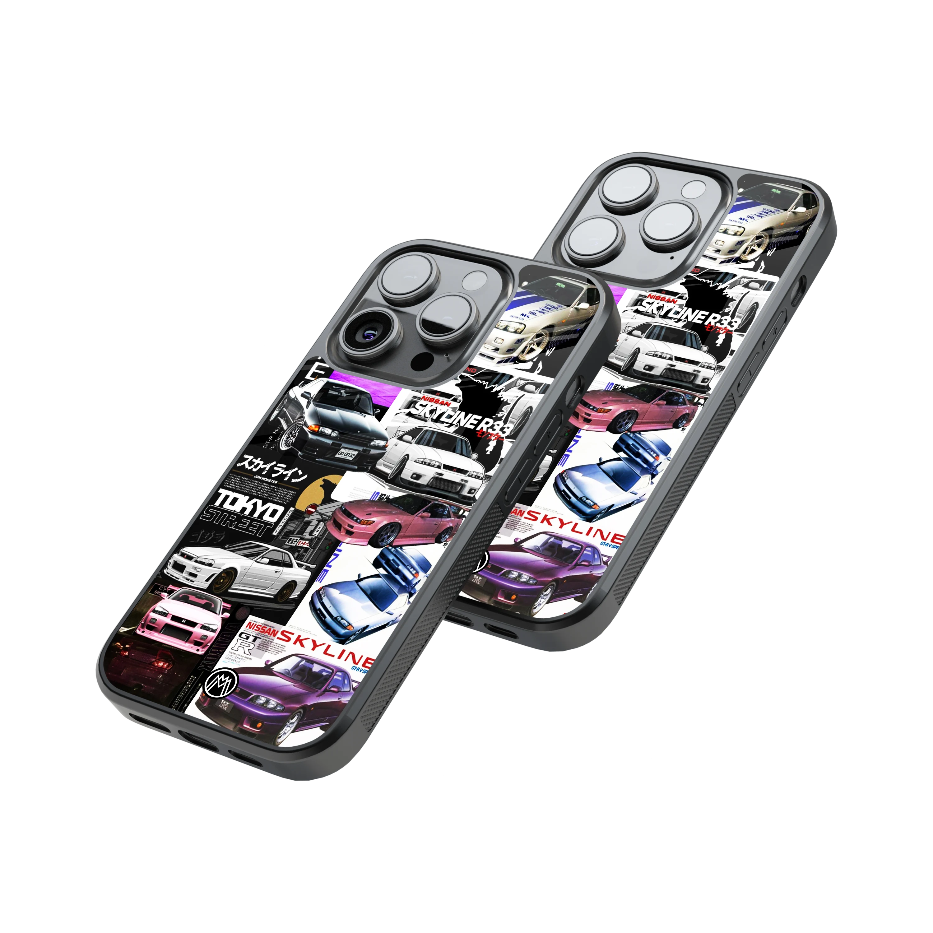 Protective Glass Back Phone Case Compatible with iPhone, Samsung, OnePlus, Pixel & More