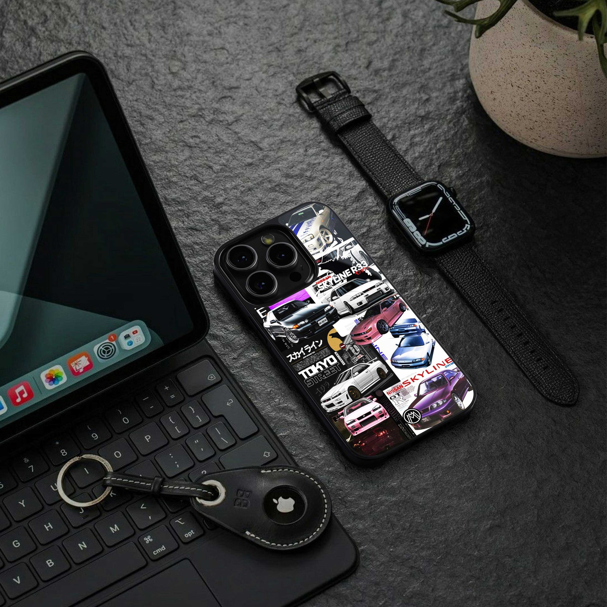 japan core back phone cover | glass case for samsung galaxy s24 plus