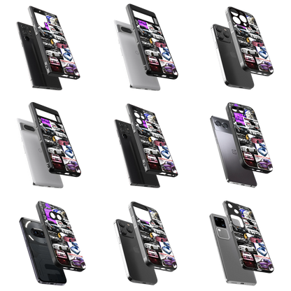 Durable Glass Back Mobile Case for iPhone, Samsung, OnePlus, Google Pixel, Redmi, Vivo, Oppo