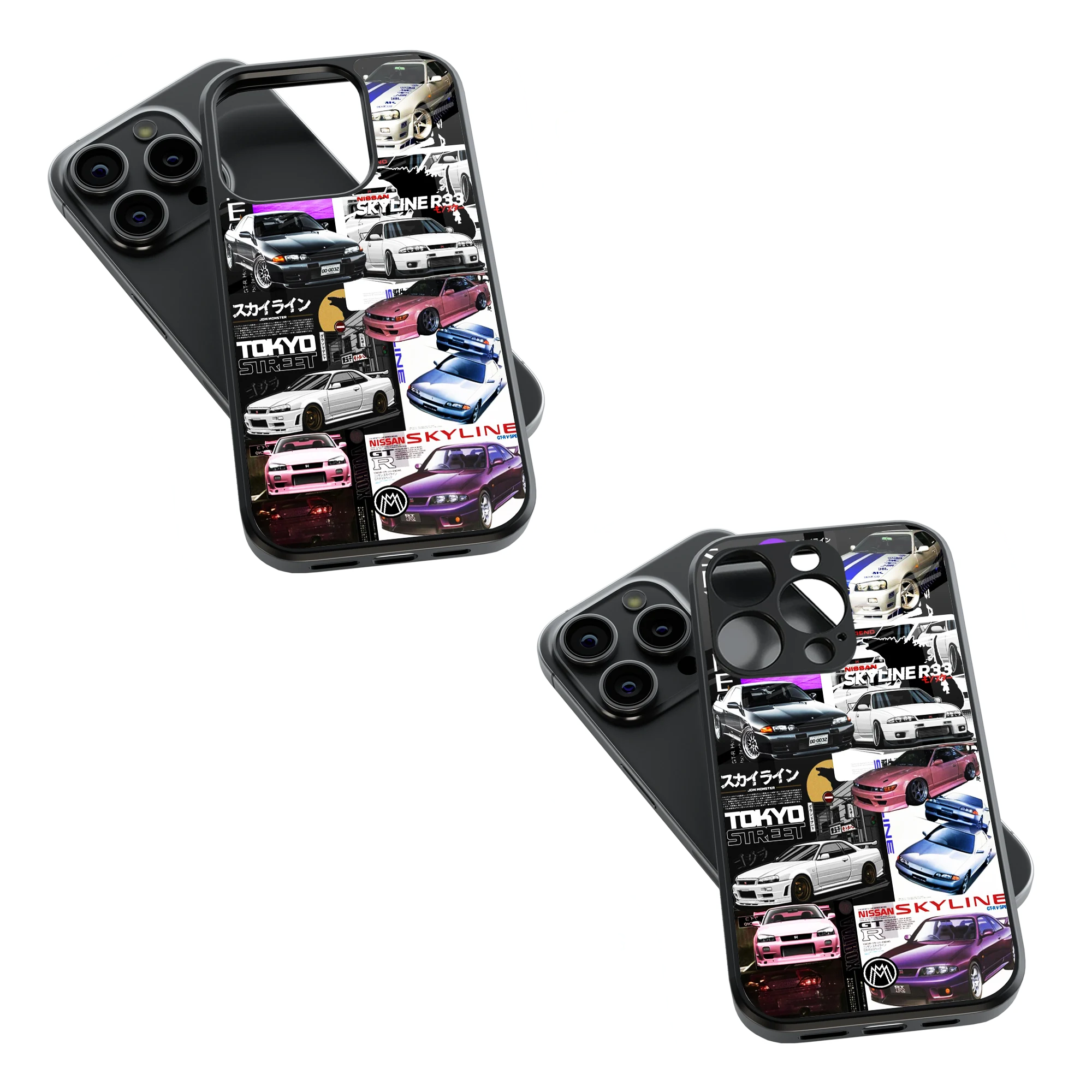 Trendy Glass Back Mobile Case for iPhone, Samsung, Redmi, OnePlus, Google Pixel, Motorola