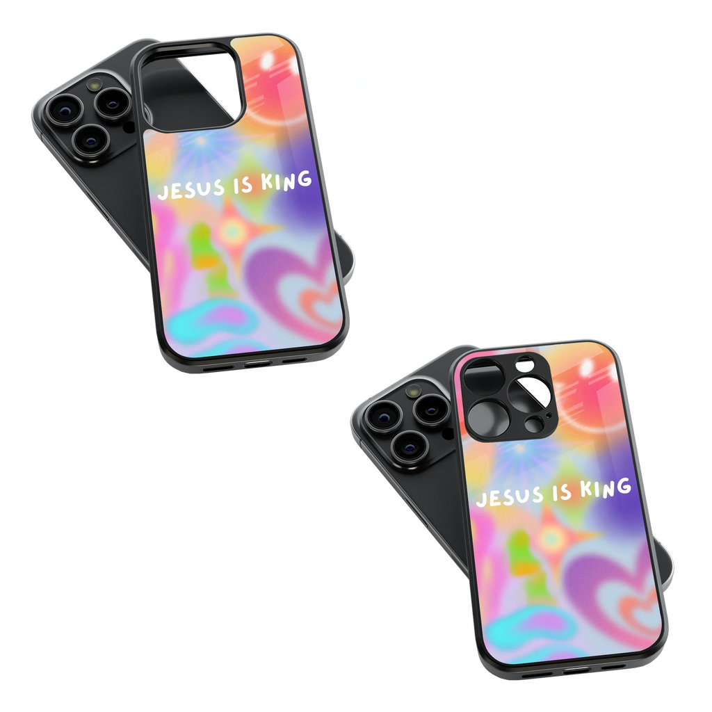 Trendy Glass Back Mobile Case for iPhone, Samsung, Redmi, OnePlus, Google Pixel, Motorola
