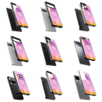 Durable Glass Back Mobile Case for iPhone, Samsung, OnePlus, Google Pixel, Redmi, Vivo, Oppo