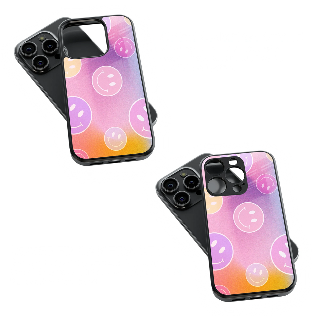 Trendy Glass Back Mobile Case for iPhone, Samsung, Redmi, OnePlus, Google Pixel, Motorola