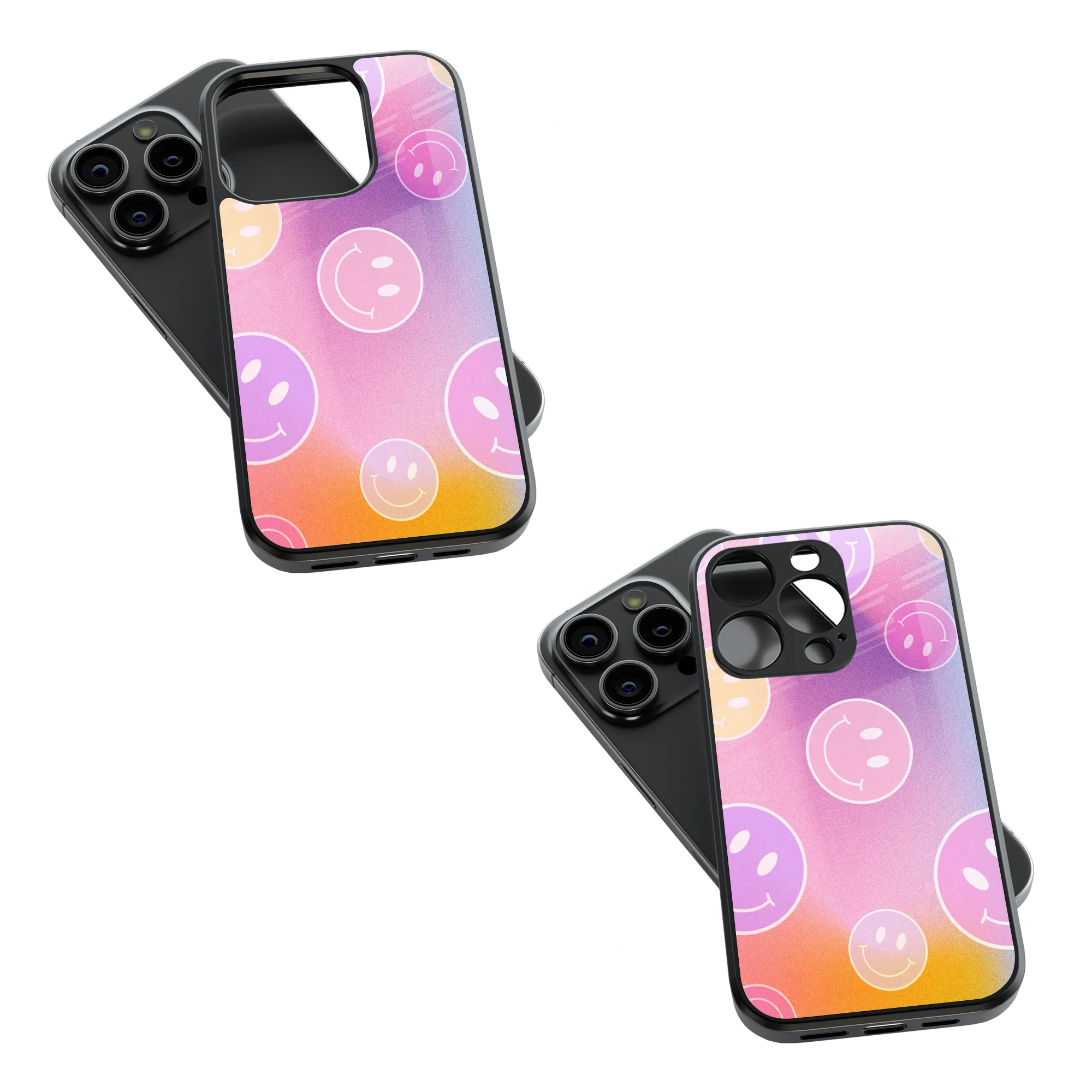 Trendy Glass Back Mobile Case for iPhone, Samsung, Redmi, OnePlus, Google Pixel, Motorola