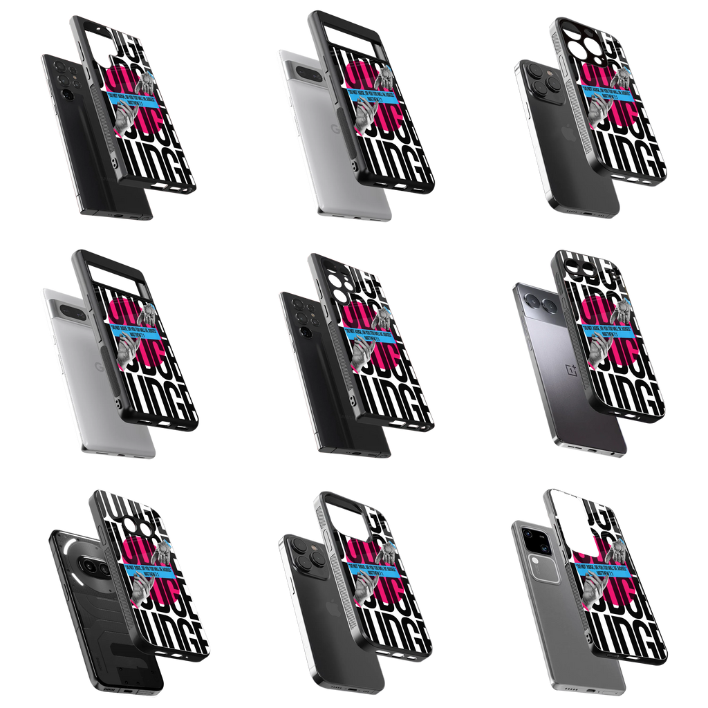 Durable Glass Back Mobile Case for iPhone, Samsung, OnePlus, Google Pixel, Redmi, Vivo, Oppo