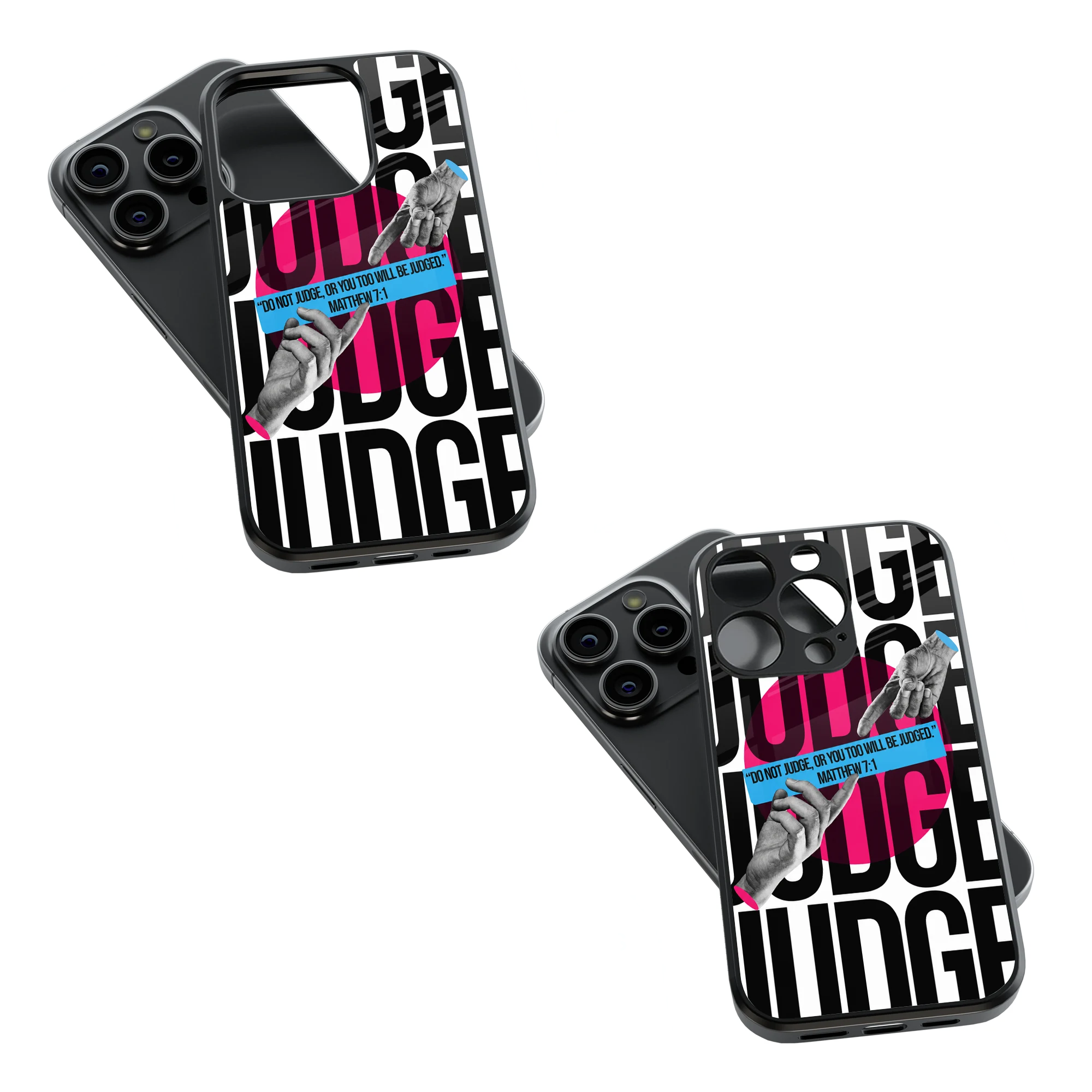 Trendy Glass Back Mobile Case for iPhone, Samsung, Redmi, OnePlus, Google Pixel, Motorola
