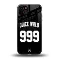 juice wrld 999 back phone cover | glass case for iphone 15 plus