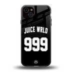 juice wrld 999 back phone cover | glass case for iphone 15 plus