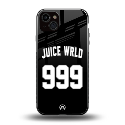 juice wrld 999 back phone cover | glass case for iphone 15 plus