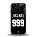 juice wrld 999 back phone cover | glass case for iphone 14 pro max