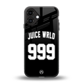 juice wrld 999 back phone cover | glass case for iphone 16 plus