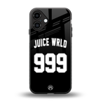 juice wrld 999 back phone cover | glass case for iphone 16 plus