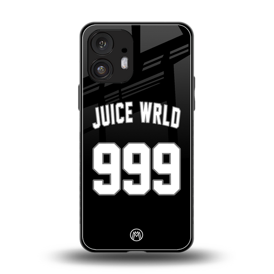 juice wrld 999 back phone cover | glass case for nothing phone 2