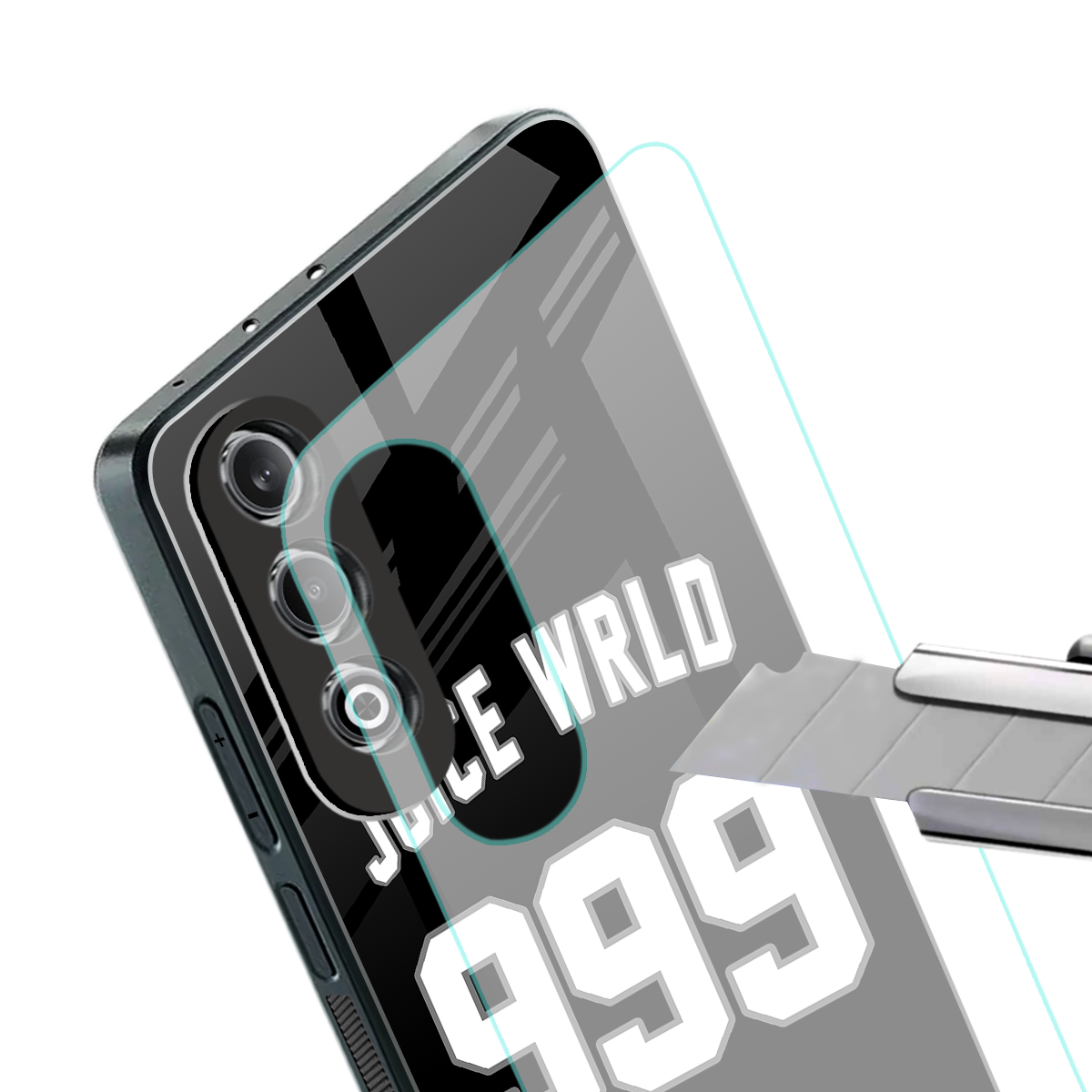 juice wrld 999 back phone cover | glass case for oneplus nord ce 4