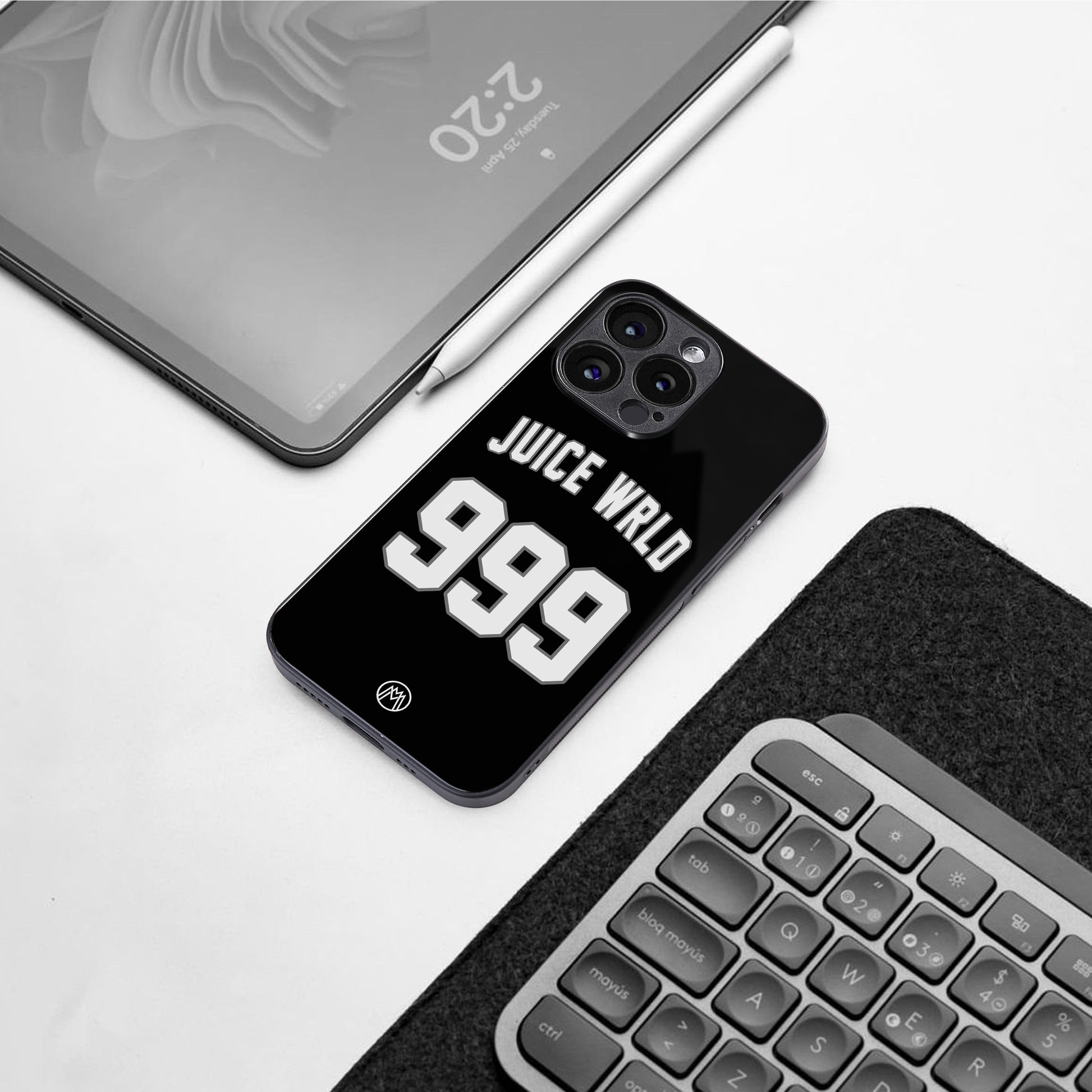 juice wrld 999 back phone cover | glass case for iphone 16 pro max