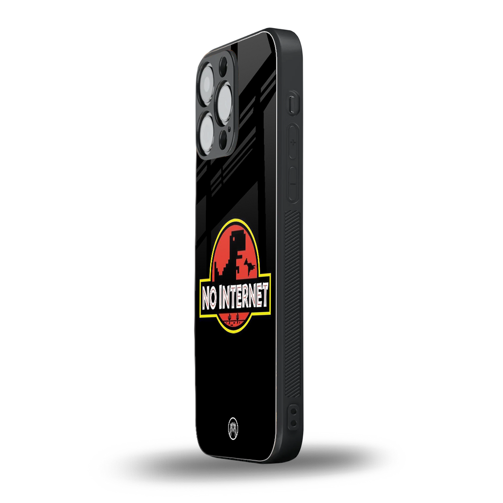 jurassic park no internet back phone cover | glass case for iphone 13 pro max