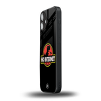 jurassic park no internet back phone cover | glass case for iphone 16 plus