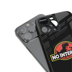 jurassic park no internet back phone cover | glass case for iphone 15 pro