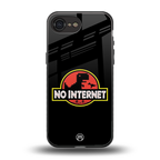 jurassic park no internet back phone cover | glass case for iphone 16e