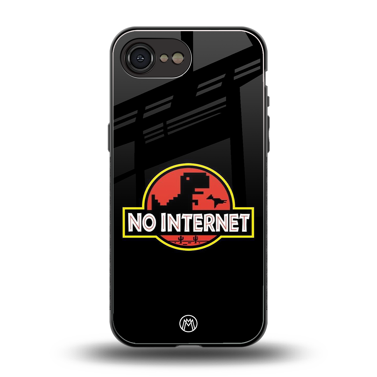 jurassic park no internet back phone cover | glass case for iphone 16e