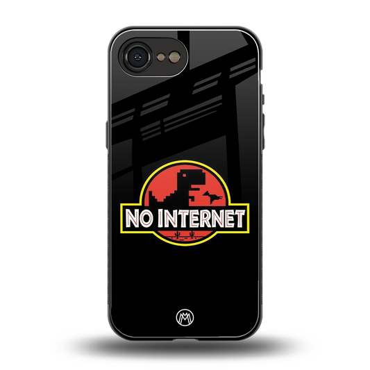 jurassic park no internet back phone cover | glass case for iphone 16e