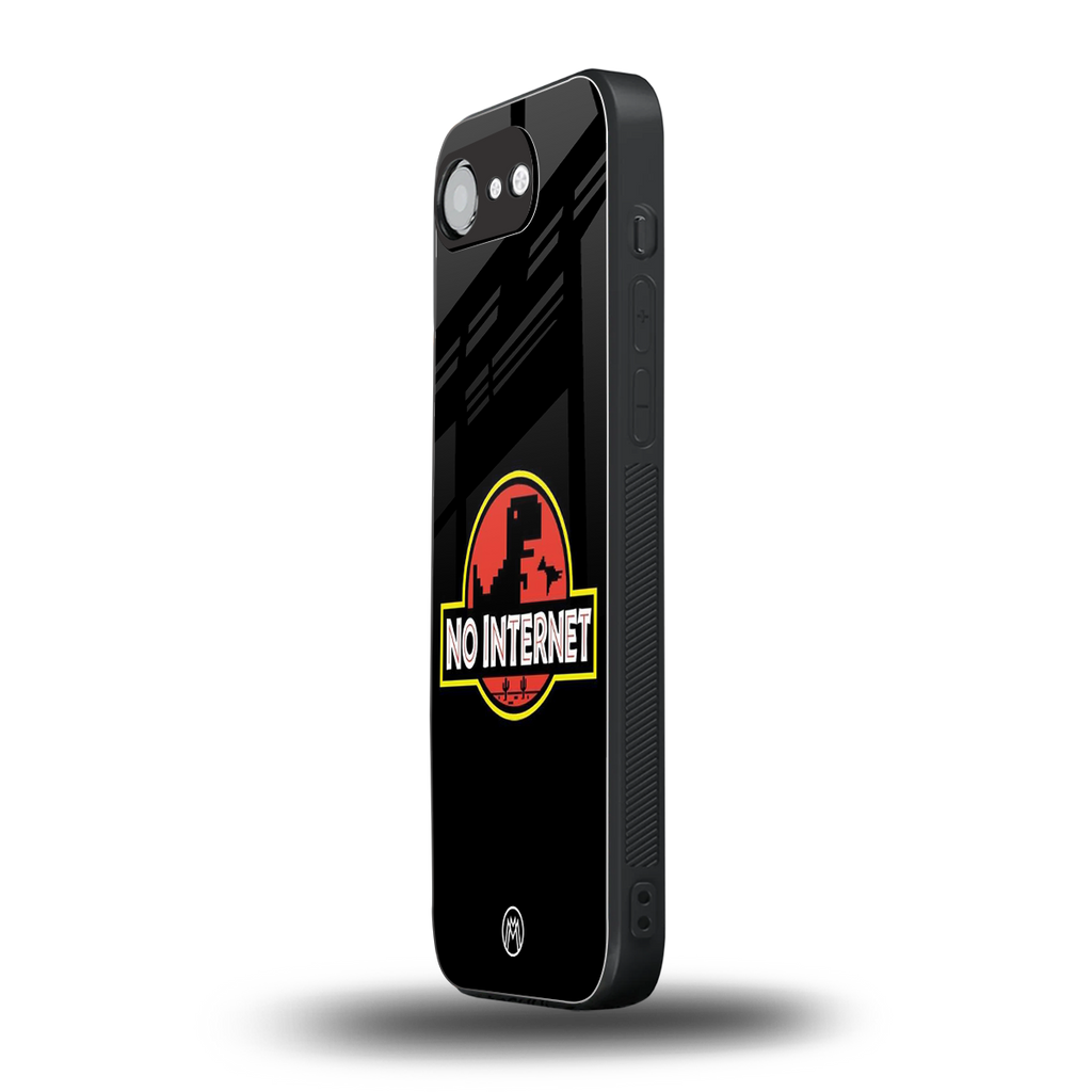 jurassic park no internet back phone cover | glass case for iphone 16e