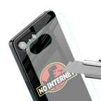 jurassic park no internet back phone cover | glass case for iphone 16e
