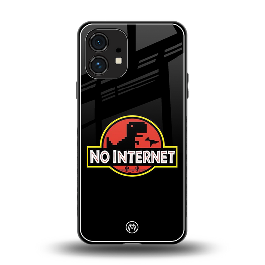 jurassic park no internet back phone cover | glass case for nothing phone 1