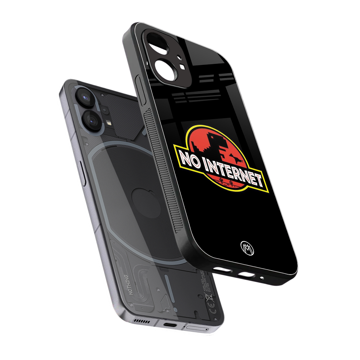 jurassic park no internet back phone cover | glass case for nothing phone 1