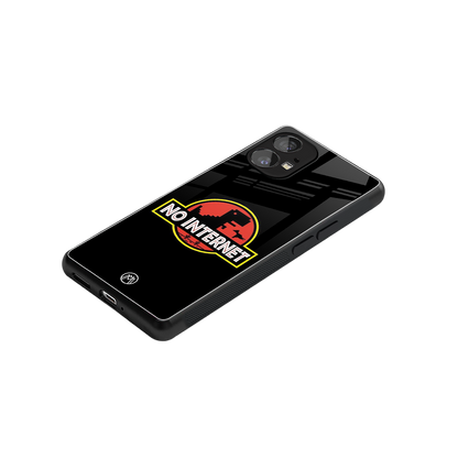 jurassic park no internet back phone cover | glass case for nothing phone 1