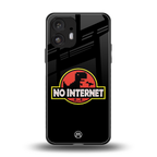 jurassic park no internet back phone cover | glass case for nothing phone 2