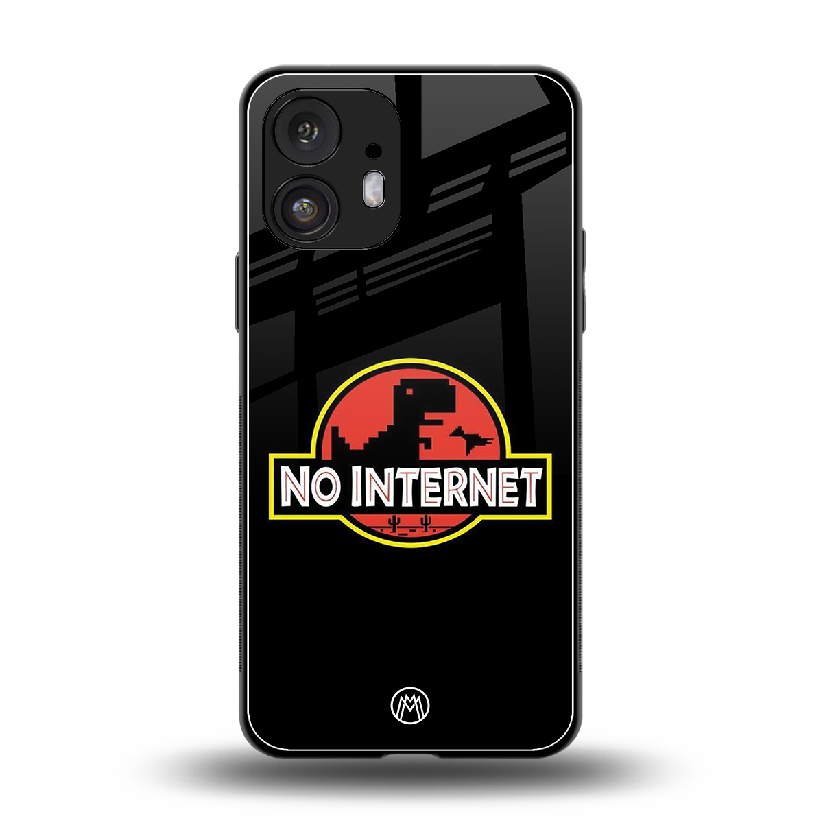 jurassic park no internet back phone cover | glass case for nothing phone 2