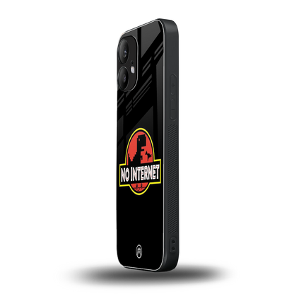 jurassic park no internet back phone cover | glass case for nothing phone 2