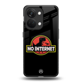 jurassic park no internet back phone cover | glass case for oneplus nord 3
