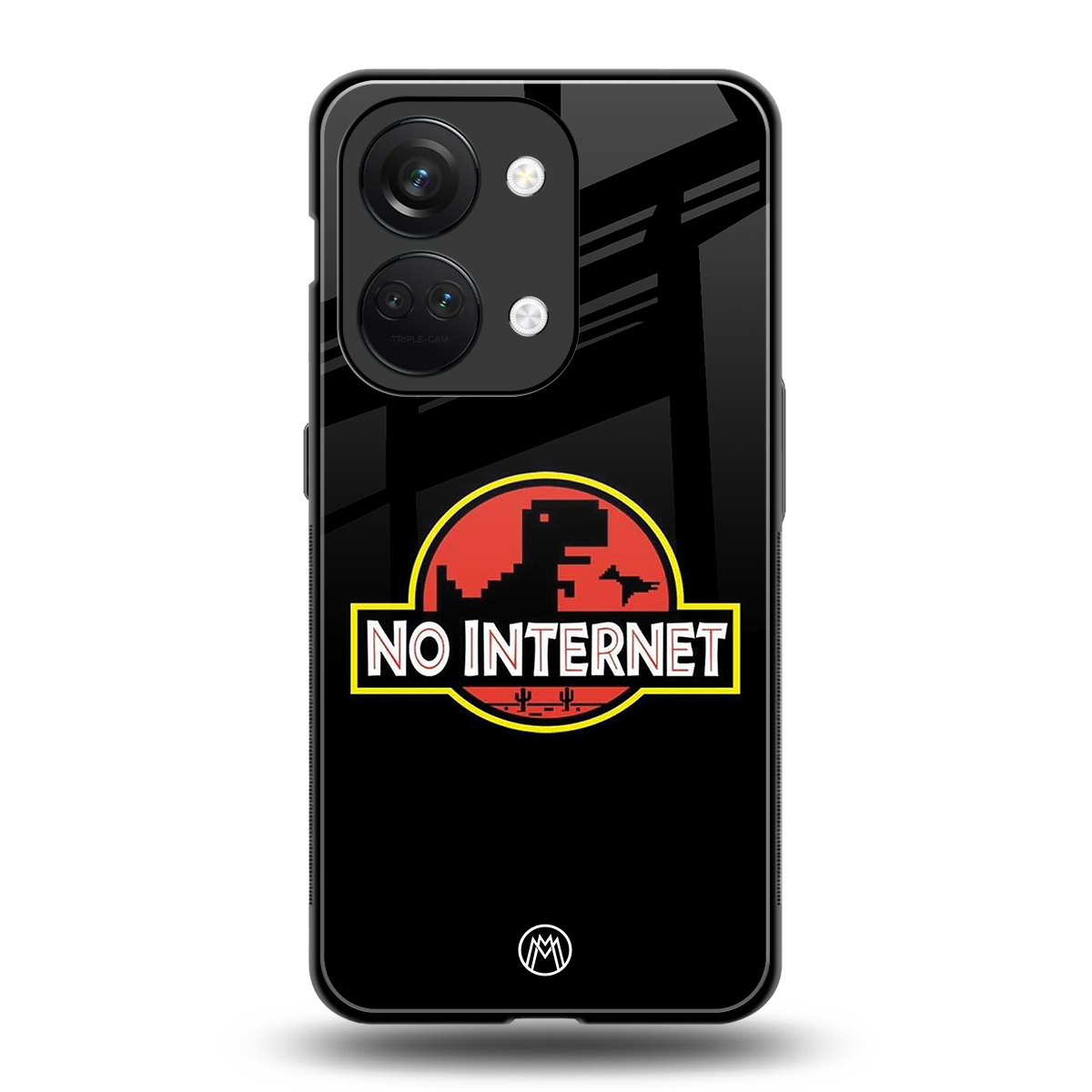 jurassic park no internet back phone cover | glass case for oneplus nord 3