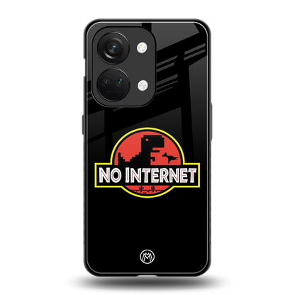 jurassic park no internet back phone cover | glass case for oneplus nord 3