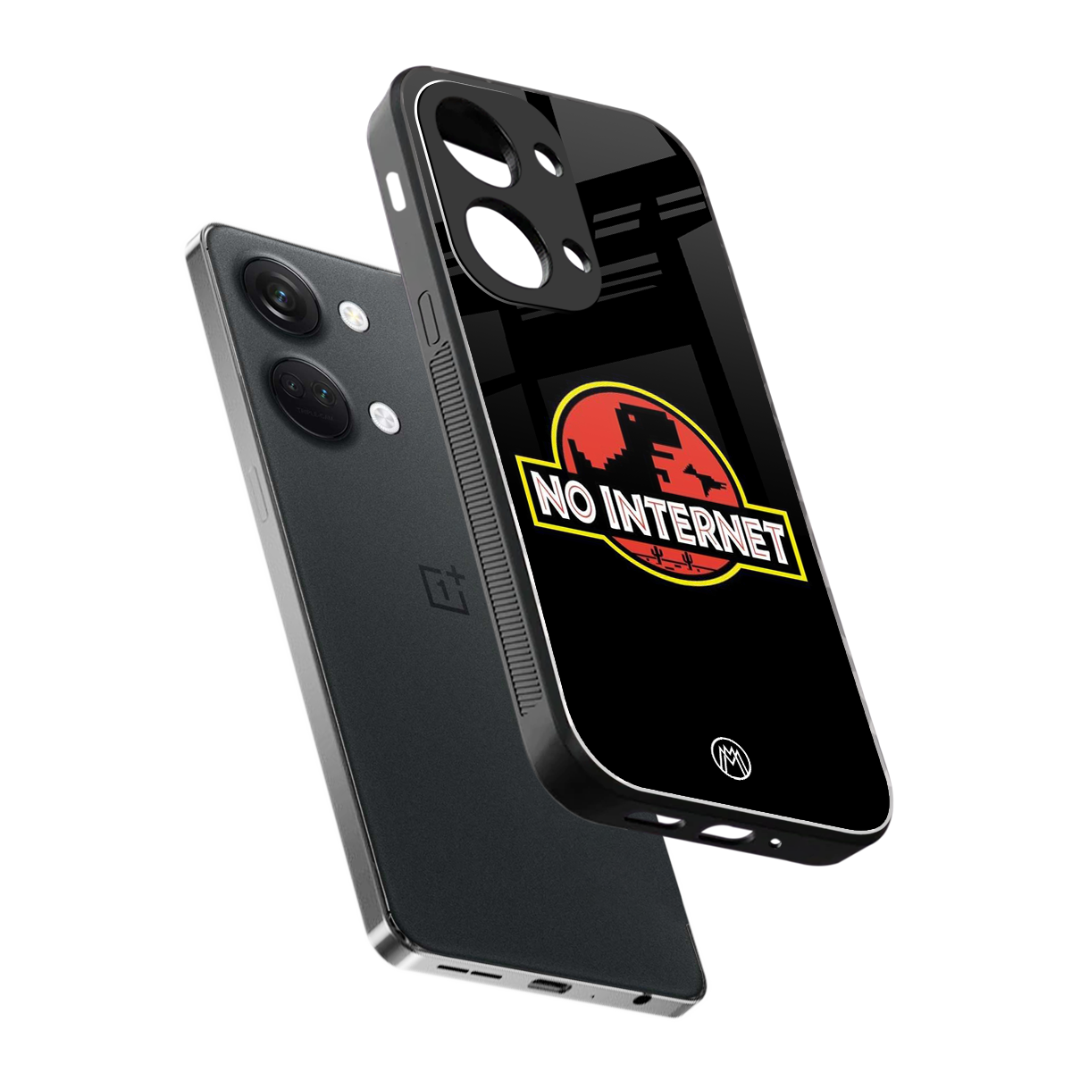 jurassic park no internet back phone cover | glass case for oneplus nord 3