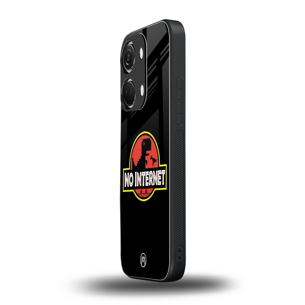 jurassic park no internet back phone cover | glass case for oneplus nord 3
