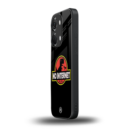 jurassic park no internet back phone cover | glass case for oneplus nord 3