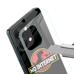jurassic park no internet back phone cover | glass case for oneplus nord 3