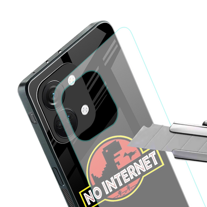 jurassic park no internet back phone cover | glass case for oneplus nord 3